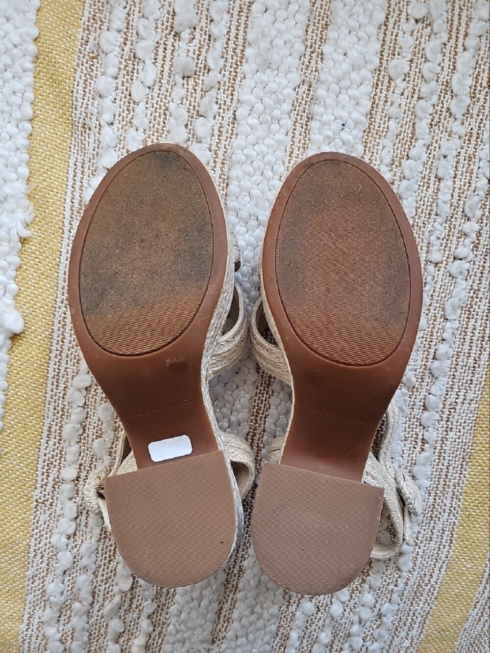 Chelsea & Violet Brianna Braided Espadrille Wedge Sandals - Picture 4 of 6